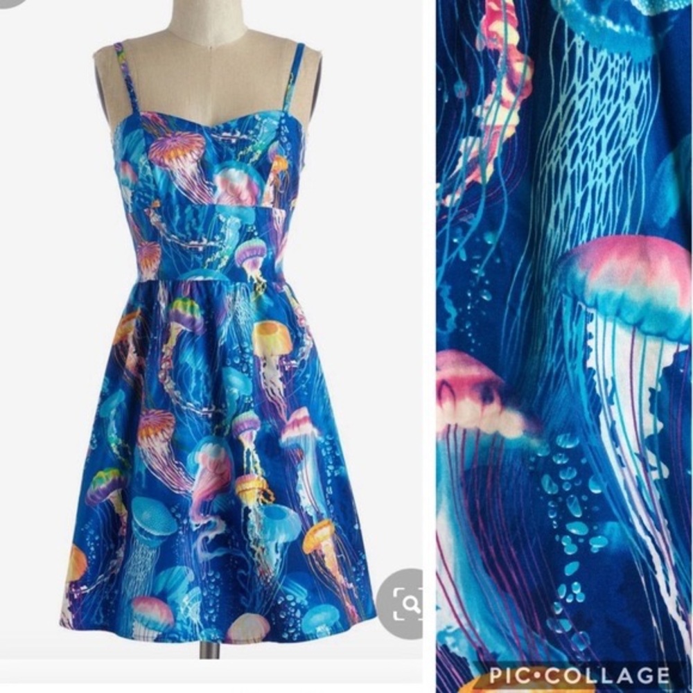 ModCloth Retrolicious size xs jellyfish dress